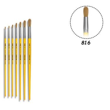Imagem de 7 Pincel Tigre 816 Redondo Pituá N.02,04,06,08,10,12,14