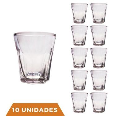 Imagem de Jogo Copos Shot 10 Peças Vidro Bar Cachaça Tequila Dose 45ml - TODO DI