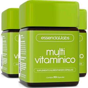Imagem de 03 POTES DO MULTIVITAMÍNICO DE A a ZINCO - 90 CÁPSULAS - MULTI VITAMÍNICO COM FÓRMULA AVANÇADA E CONCENTRADA