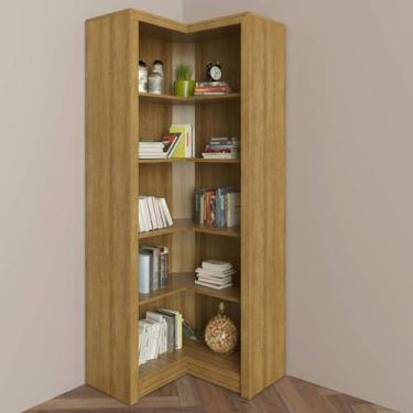 Imagem de Estante de Canto Aberta Multiuso 68x68cm com 4 prateleiras ME4132 Tecn