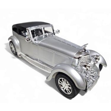 Imagem de Carrinho Miniatura Antigo Clássico Fricção Colecionável 24Cm