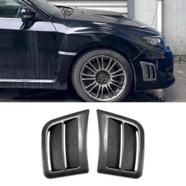 Imagem de Acessórios para Divisores de Ventilação de Entrada de Ar para Para-choques de Carro Compatível com WRX STI 2008-2014 Capa Divisora de Para-choques Kit de Corpo de Acabamento de Ventilação (Aparência