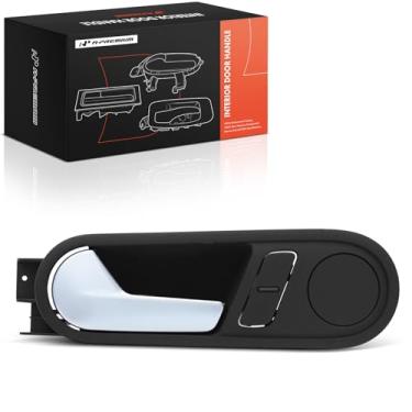 Imagem de A-Premium Maçaneta interna do lado do motorista dianteiro esquerdo compatível com Volkswagen Beetle 2012 2013 2014 2015, caixa preta com alavanca prata