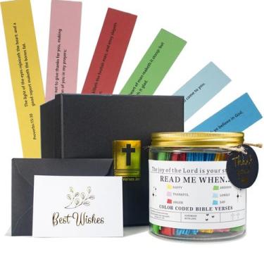 Imagem de Bible Verses Jar CODINOO Read Me When KJV 120 unidades com caixa