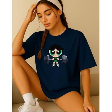 Imagem de Camiseta Feminina T-shirt Superpoderosa Academia Treino Gym - Genérica