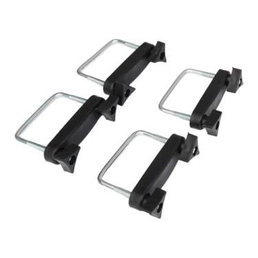 Imagem de JicSuXi Clipe de parafuso em U para bagageiro de teto, acessório de substituição para carro, fácil de instalar, metal, prático, suporte em U, montagem para, 8cm 1 Peça