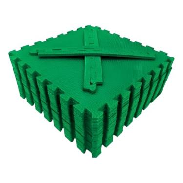 Imagem de Tatame Tapete Eva Emborrachado Infantil 50cm X 50cm X 10mm (Verde bandeira)
