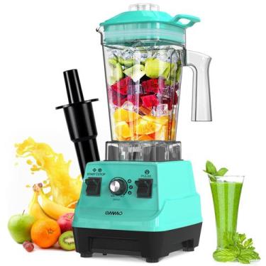Imagem de Liquidificador OMMO 1800W de alta velocidade com frasco de 1,8 L, aço 
