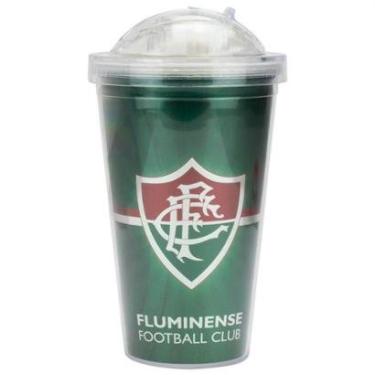 Imagem de Copo Acrílico Com Canudo 600 Ml - Fluminense Verde-Unissex