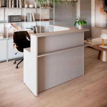 Imagem de Balcão Recepção em L e Gaveteiro Suspenso com 2 Gavetas F5 - F5 Office