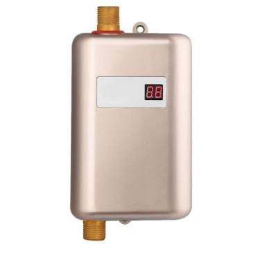 Imagem de Asixxsix Aquecedor Elétrico de água Sem Tanque, Aquecedor Elétrico Compacto de água Sem Tanque de 3000 W Com Display Digital, Mini Aquecedor de água Quente para Pia Embaixo da Pia,