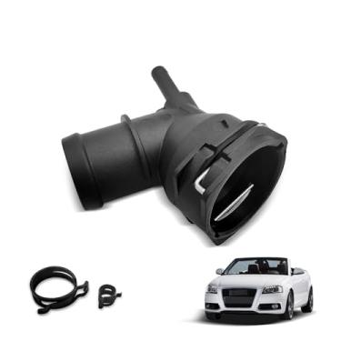 Imagem de 3C0122291 Tubo conector de mangueira de arrefecimento do radiador superior para Audi A3 S3 TT Volkswagen Beetle Tiguan Passat 3C0122291D 3C0122291C (1)