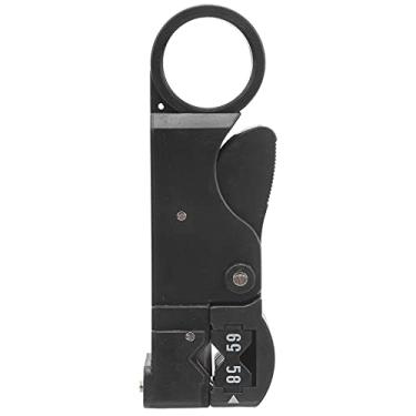 Imagem de Fafeicy Ferramenta de Descascador de Fios HT-312B Alicate de Descascamento de Cabo Coaxial de Plástico Ajustável para RG-58/59/62 Telecomunicações e Trabalho Elétrico