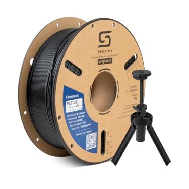 Imagem de Siraya Tech Fibreheart PET-GF Filamento de impressora 3D preto, 15% PET reforçado com fibra de vidro – Alta resistência e rigidez, resistente a UV e umidade, durabilidade de nível industrial para