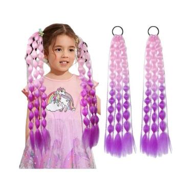 Imagem de Extensões De Rabo De Cavalo Sintético Colorido Leve De 20 Polegadas 2 