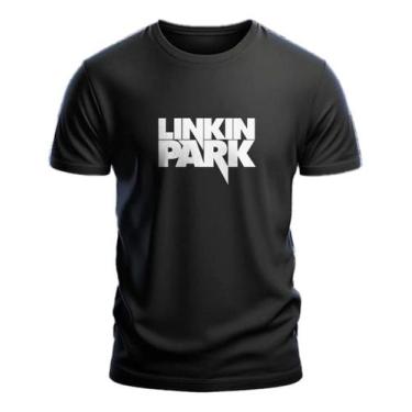 Imagem de Camiseta Masculina Banda Linkin Park Musica Algodão - BÁSICA, Preto, G
