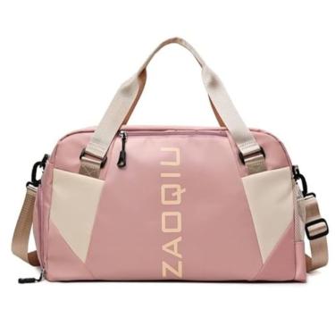 Imagem de Bolsa Mala Grande Alça Academia Esportiva Viagem, Piscina Ideal Para Viagens, Porta Sapatos - Rosa