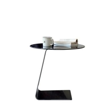 Imagem de Mesa central cinco descrições de mesas laterais criativas de luxo leve, sofá de sala de estar, mesas de centro de vidro, pequenas mesas redondas modernas e mesas de canto móveis mesa de quarto