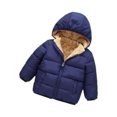 Imagem de Jaqueta De Inverno Para Meninos E Meninas, Casaco De Pluma Com Capuz D