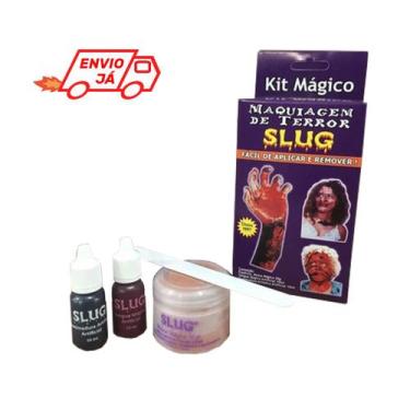 Imagem de Kit Maquiagem De Terror Slug Halloween