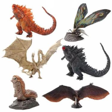 Imagem de Coleção de brinquedos de figuras de anime Monster Mothra 6 unidades de