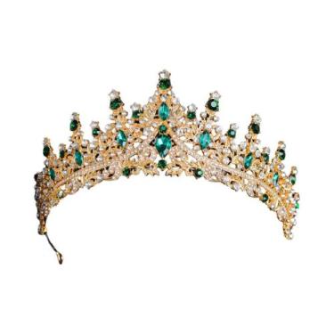 Imagem de Tiaras E Coroas De Cristal Com Strass Em Ouro E Prata Para Noivas, Mul