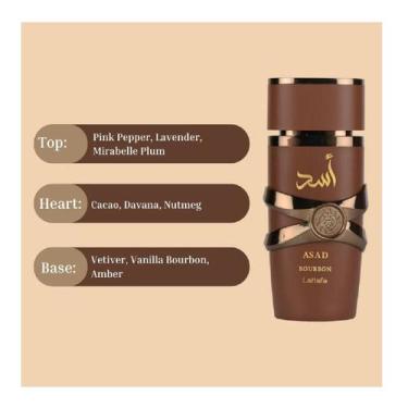 Imagem de Asad Bourbon Lattafa Perfume Árabe Masculino EDP 100ml