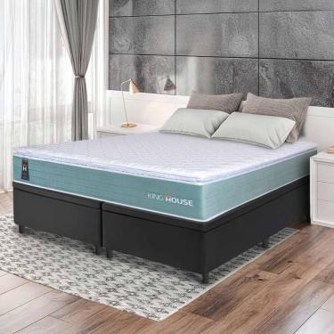 Imagem de Cama Box Baú Lagos Molas Ensacadas Queen 158x198 King House