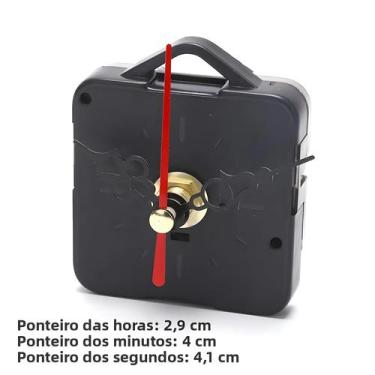 Imagem de Mecanismo De Relógio Silencioso De Quartzo M5168 Com Ponteiros De Plás