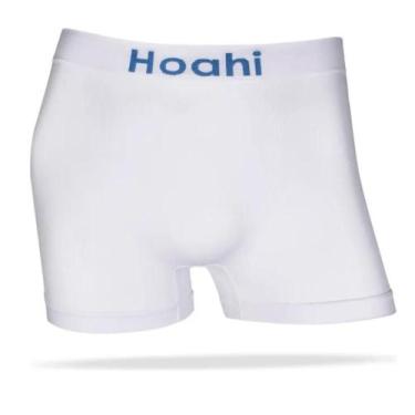 Imagem de Cueca Boxer Premium Lisa Unitário - HOAHI COR:BRANCATAMANHO:G, Branco,