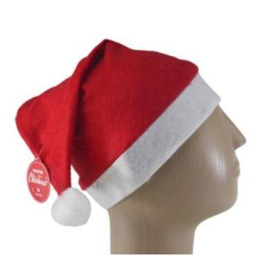 Imagem de Gorro de Papai Noel- Touca Papai Mamãe Noel em Feltro- Gorro de Natal 