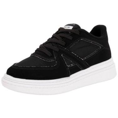 Imagem de Tênis feminino casual moleca 5816108, Preto, 37