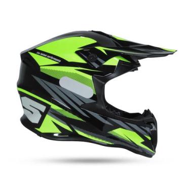 Imagem de Capacete Revo Ims Preto/Flúor Motocross Trilha Enduro, XL - 62