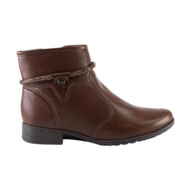 Imagem de Bota Feminina Dakota Básica Lançamento Cano Curto Moda D2182, 37, Marr