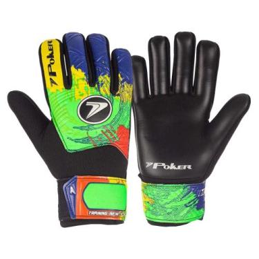 Imagem de Luva de Goleiro Poker Infinity Training Campo Junior Infantil, 7/g, Ve