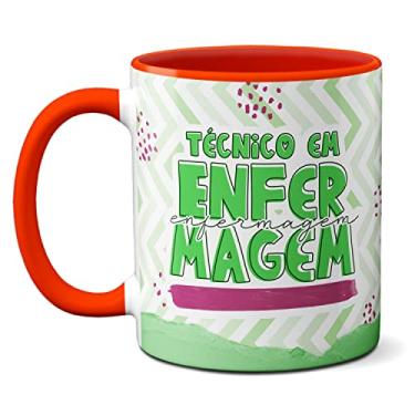 Imagem de Caneca Técnico Enfermagem Para Essa Paixão Não Tem Cura (Vermelha)
