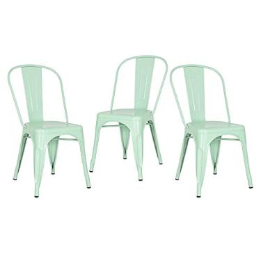 Imagem de Loft7, KIT - 3 x cadeiras Iron Tolix - Verde claro