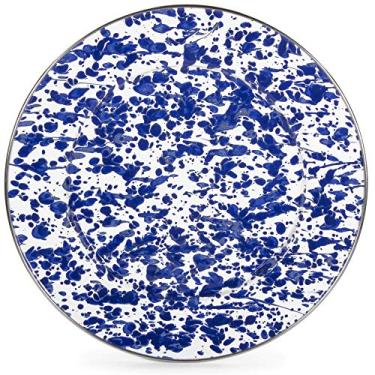 Imagem de Esmalte – Placa de jantar de 26,67 cm, Cobalt Blue Swirl