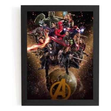 Imagem de Poster Quadro Arte Vingadores Guerra Infinita Hq - Fanarte