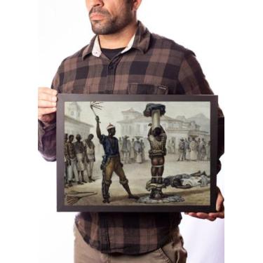 Imagem de Quadro Execução De Punição Por Flagelo Debret Escravidão - Fanarte