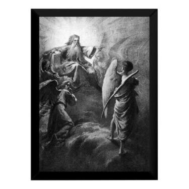 Imagem de Quadro Deus Expulsa Lucifer Arte De Mihály Zichy 1887 - Fanarte