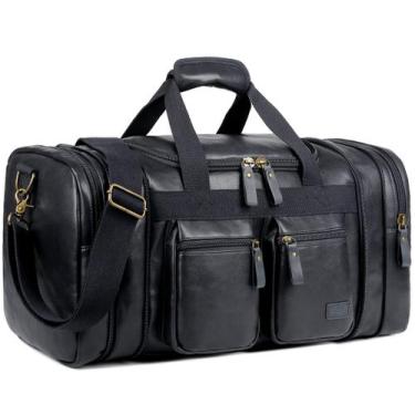 Imagem de Mochila de Viagem Weekender Baosha HB-21 - Couro Vegan Black