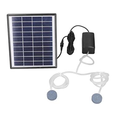 Imagem de Kit de Bomba de Ar Solar -fonte, Painel Ajustável, Pedra Bolha, Energia Solar, para Oxigenação de Emergência