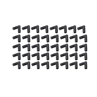 Imagem de QCAA Dobradiça invisível de latão sólido para caixa de joias, caixa de lápis, 25 mm x 5 mm (0,98" x 0,197"), níquel preto, feito em Taiwan, 20 pares