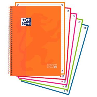 Imagem de Caderno Espiral Capa Dura – Oxford Europeanbook – 5 Materia – 120 Folhas – Laranja