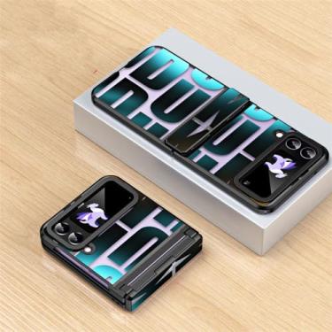 Imagem de Capa de telefone revestida para Samsung Galaxy Z Flip 4 Flip4 5G Capa de proteção de dobradiça transparente, preta, para Galaxy Z Flip5