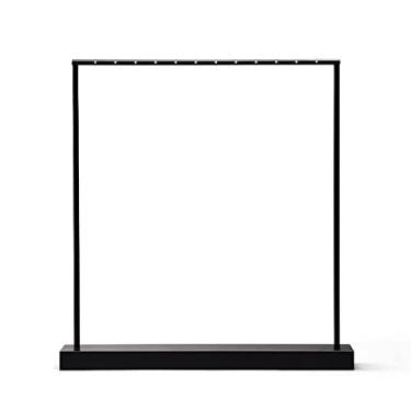 Imagem de Suporte de joias, suporte de brinco, suporte de orelha, suporte organizador de joias, estantes de recipiente de brinco de metal de 30 cm, exibição de joias pretas (cor: 1 peça, tamanho: G)
