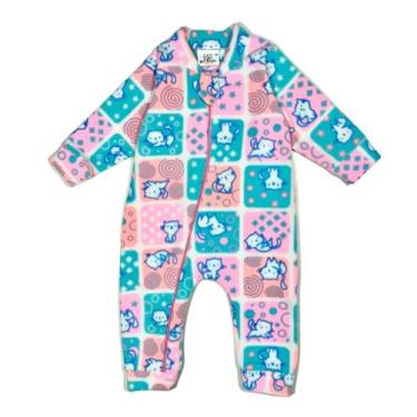 Imagem de Macacão Bebê Soft Pettenati Inverno Com Zíper Quentinho, Gatinha bloco