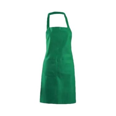 Imagem de Avental De Cozinha Unissex Ajustável Com Bolso, Cor Sólida, Para Chef,