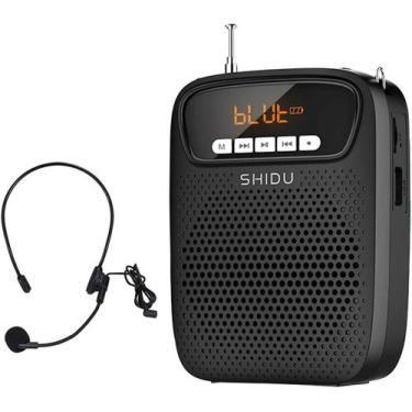 Imagem de Amplificador de voz portátil Bluetooth de 15 W com microfone com fio -